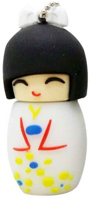 칼론 고케시 8GB USB메모리, 화이트, 1개