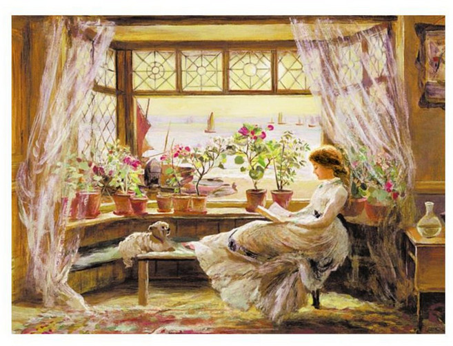 독서하는 소녀(PL 1286) 1000조각, 73.5 x 51cm, 1000피스, 1개