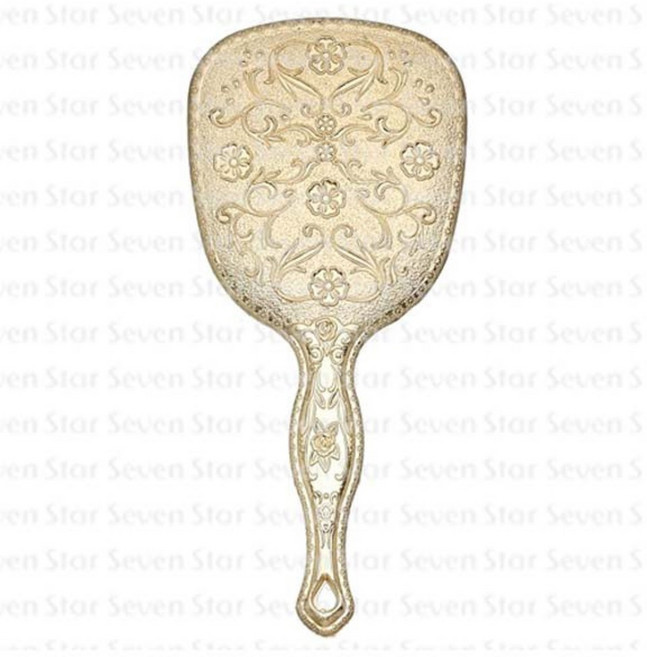 칠성 GS공주경 타원 손거울 소, 골드, 3개