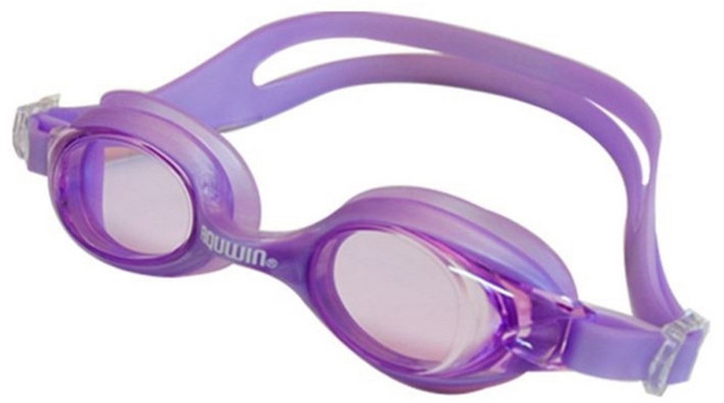 아쿠윈 어린이용 일반코팅 코걸이일체형 수경 CJV70, PURPLE, 1개