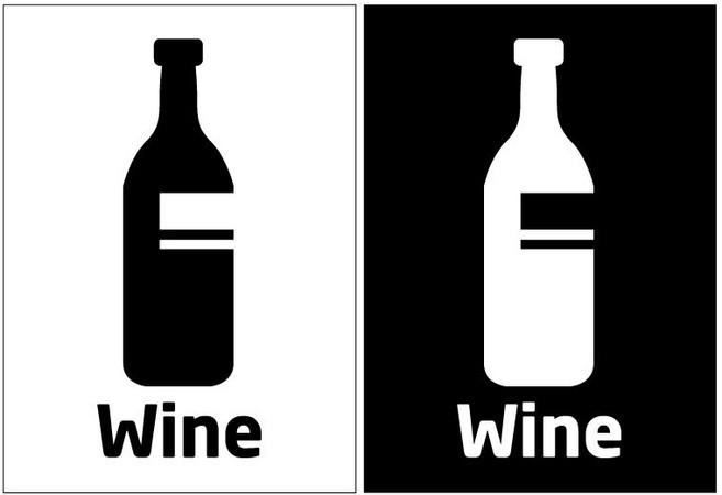 C13-와인병, 블랙 1장+화이트 1장