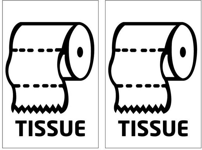 B03-화장지, 블랙 2장