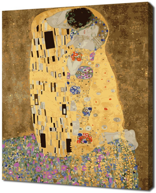 에코솔 셀프페인팅 명화시리즈 FX6421 키스 c.1907-8 BY 구스타프 클램트 4050, 1개