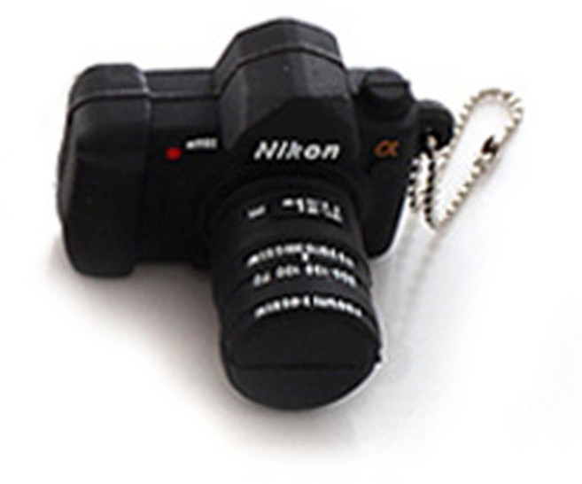 DSLR카메라모양 USB 8G, 블랙니콘, 8GB