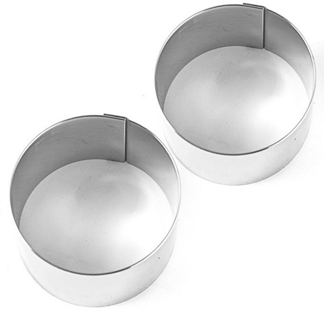 JW 이홈베이킹 소형무스 쿠키커터, 원형, 2개