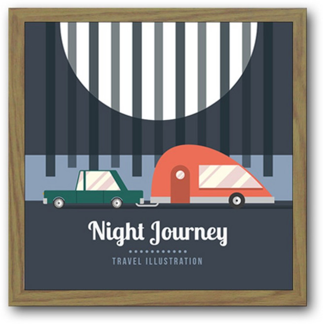 빈티지큐브액자 049 브라운색상, 시리즈-049