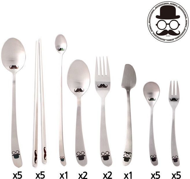 마이키친 식기 콧수염아찌 알뜰 5인조세트 31pcs, 1개