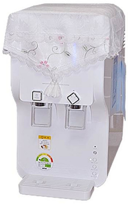 정수기커버, 화이트핑크자수, 1개