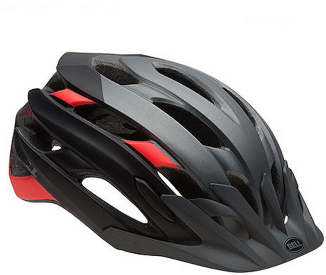 삼천리 BEL XC 자전거 헬멧, 블랙 레드, 1개