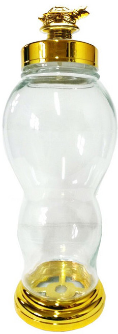 진성유리 담금주병 체리 거북이, 4L, 1개