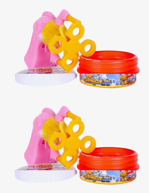 슈퍼윙스수동버블건, 핑크, 2개