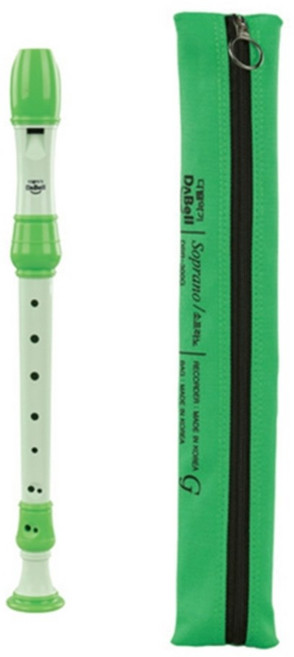 다벨 소프라노 리코더 저먼식 DSR-300G, 연녹색, 1세트
