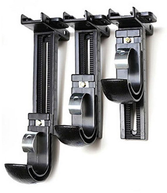 윈도우드레스 커튼봉용 길이조절 브라켓 35mm 짧은조절용, 블랙, 1개