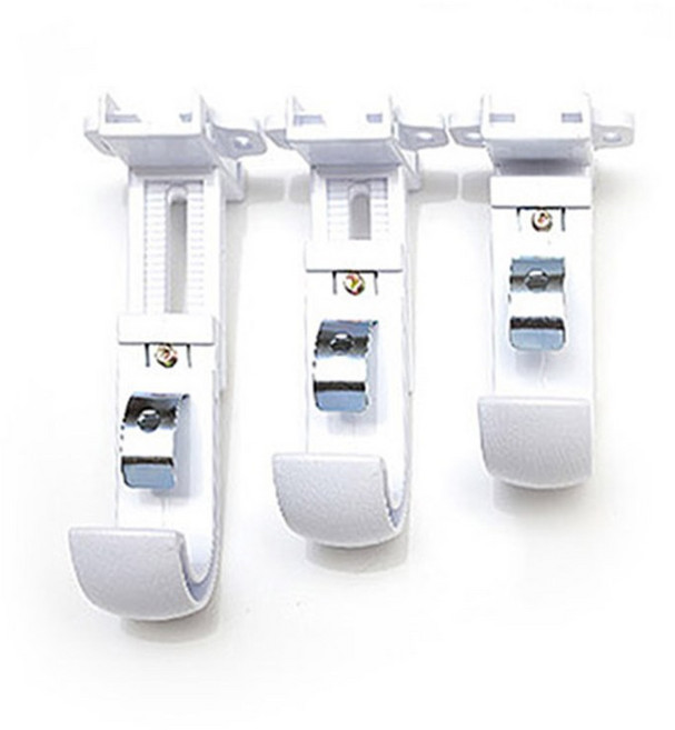 35mm 커튼봉용 길이조절 브라켓 10cm, 화이트, 1개
