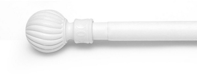 윈도우드레스 25mm 심플 라운드 커튼봉, 화이트