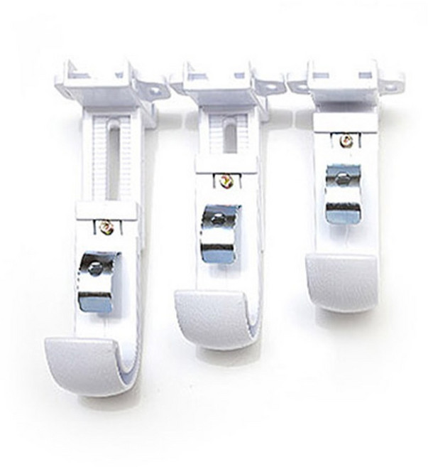 윈도우드레스 25mm커튼봉용 길이조절브라켓 5cm, 화이트, 1개