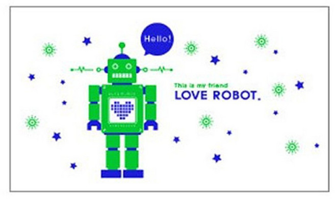 데코사랑 그래픽스티커 러브로봇2, D