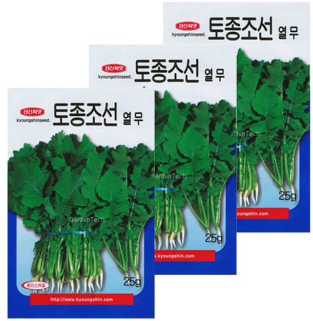 경신종묘 토종조선열무씨앗, 3개