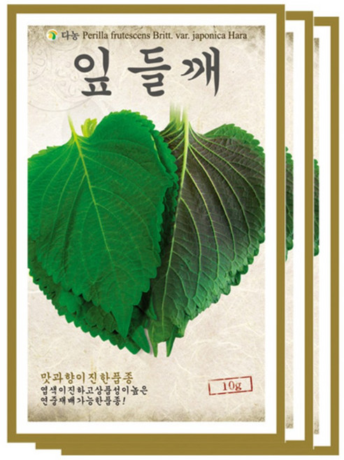 다농 잎들깨 씨앗, 3개