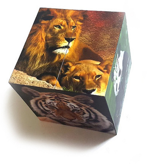 아이엠티아트 명화 매직큐브 동물의 세계, 혼합색상, 1개