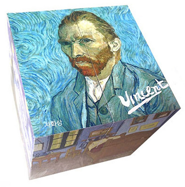 아이엠티아트 명화 매직큐브 빈센트 반 고흐, 혼합 색상, 1개