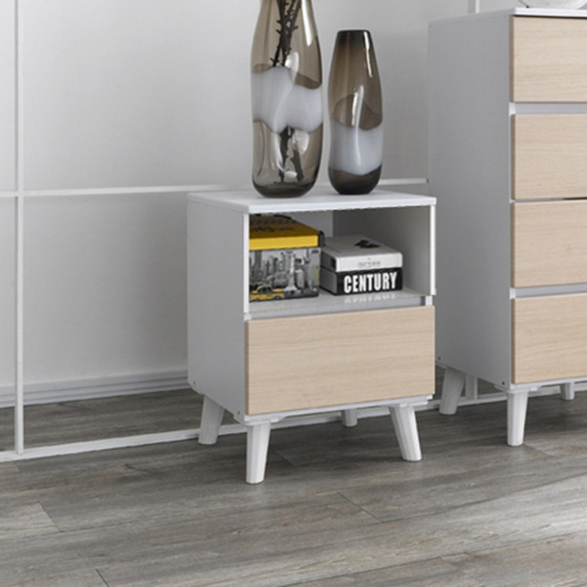 제우스가구 택배 트랜드 슬림오픈낮은 서랍장, 투톤