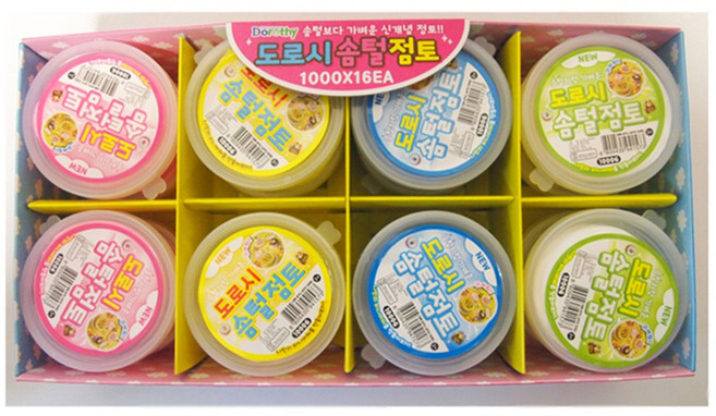 도로시 솜털점토 16p, 혼합 색상, 250 x 250mm, 1개