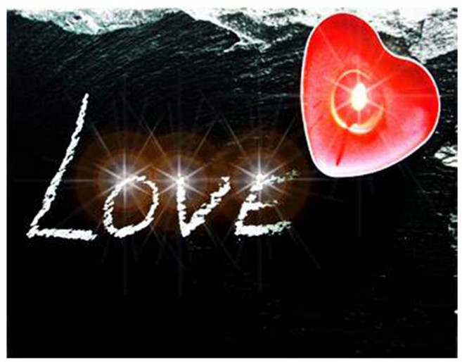 마하리빙 LED 액자, 3번 LOVE