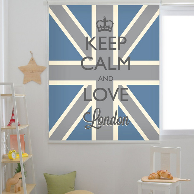 끌레망스 유니언잭 일반 롤스크린