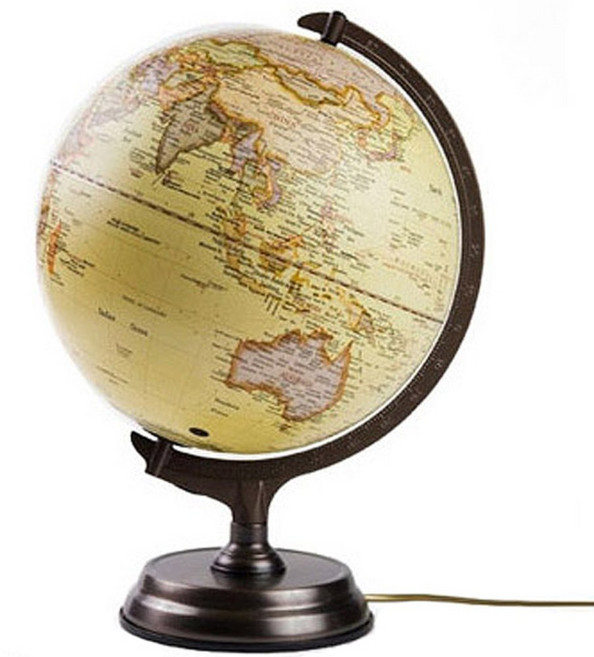 루미아 엔틱 스탠드 LED지구본 조명 12 영문