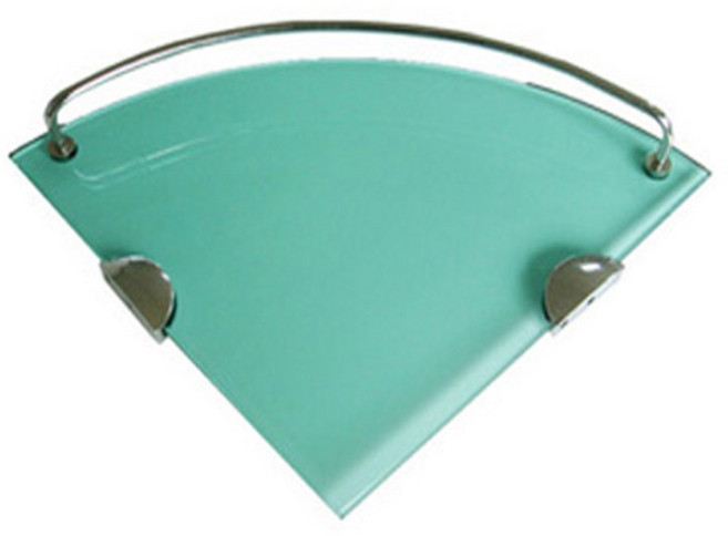 우리수도 B 13 강화유리코너선반, 혼합색상, 1개