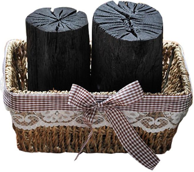 행복한세상 직사각바구니 + 숯 1kg, 1세트