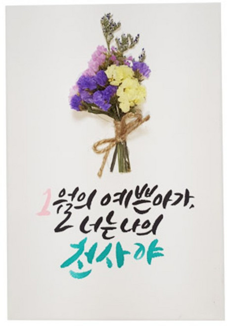 다예 baby 1월탄생 드라이플라워, 1개