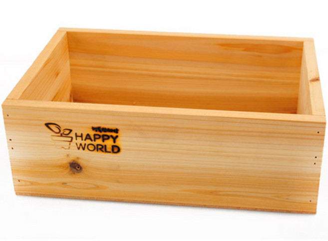 행복한세상 컨츄리우드박스, 혼합 색상, 1개