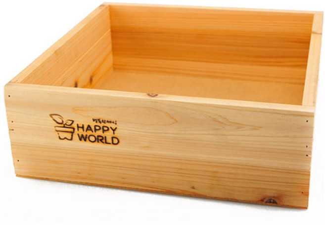 행복한세상 컨츄리우드박스, 혼합 색상, 1개