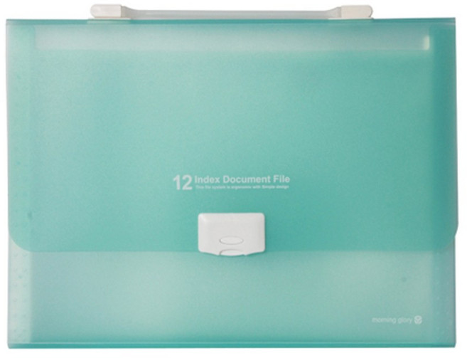 모닝글로리 심플 도큐멘트 화일백, 민트, 1개