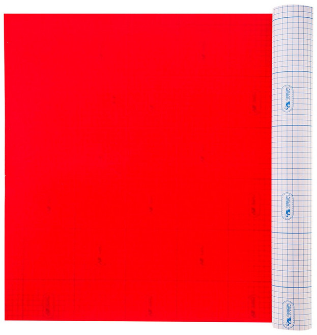 청양토이 규격롤 칼라펠트 3마 접착, 빨강, 1개