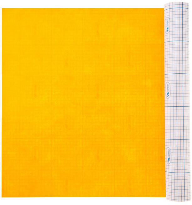 청양토이 규격롤 칼라펠트 접착식, 진노랑, 1개