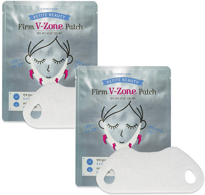 에뛰드하우스 쁘띠 뷰티 브이존 탄탄 패치 18g, 1매, 2개