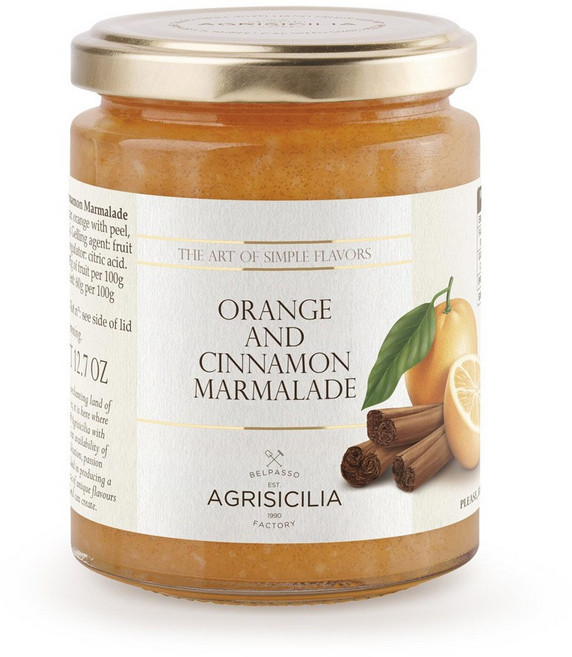 에그리시칠리아 오랜지 앤 시나몬 마멀레이드, 360g, 1개