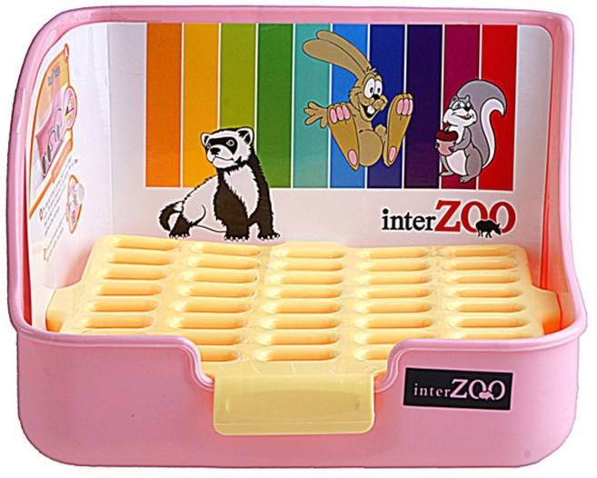 인터쥬 사각 화장실, 핑크, 1개