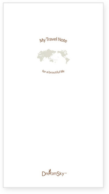 드림스카이 여행수첩 48매, 혼합색상, 1개