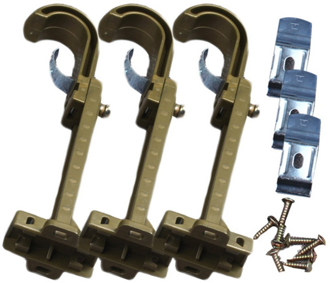 35mm 커튼봉 조절 브라켓 중형, 골드, 3개