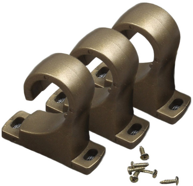 봉 브라켓 25mm 3p, 골드, 2개