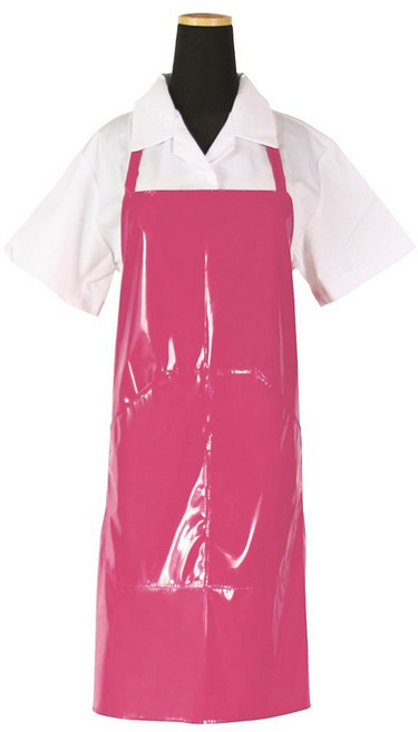 에이앤지 단면코팅 유광 방수 주머니 앞치마 소, 핑크, 1개