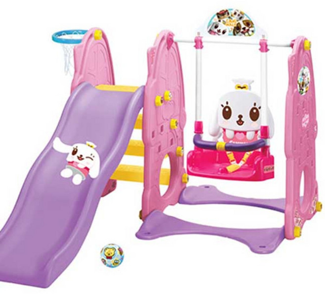 야야 캐니멀미미 그네/미끄럼틸, 1개, 3세 이상