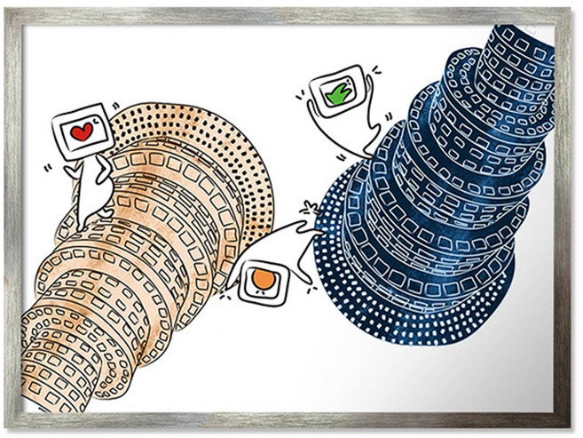 네츄럴이미지 10-13I045AF-4 액자, 혼합 색상