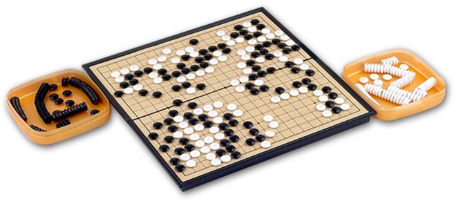 BUNNYLAND Golden Game 可折疊便攜式磁性大型圍棋, 2人