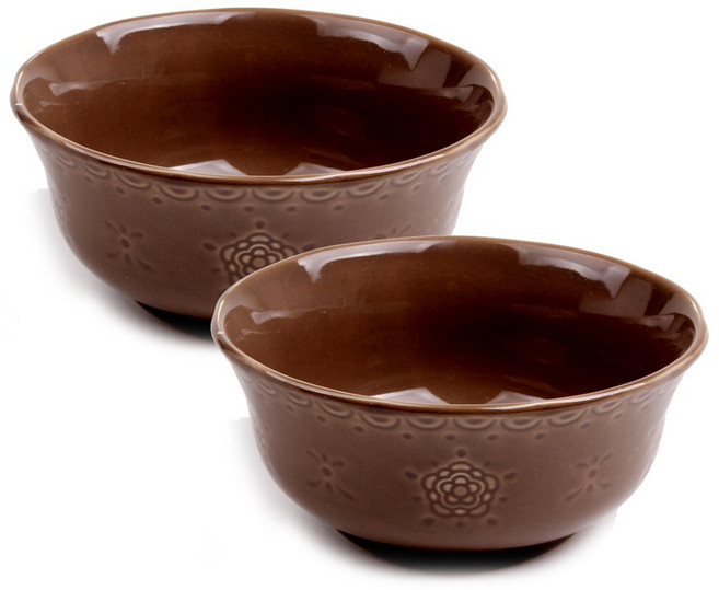 블룸엣홈 쉐비로즈 대접, 그레이, 2개