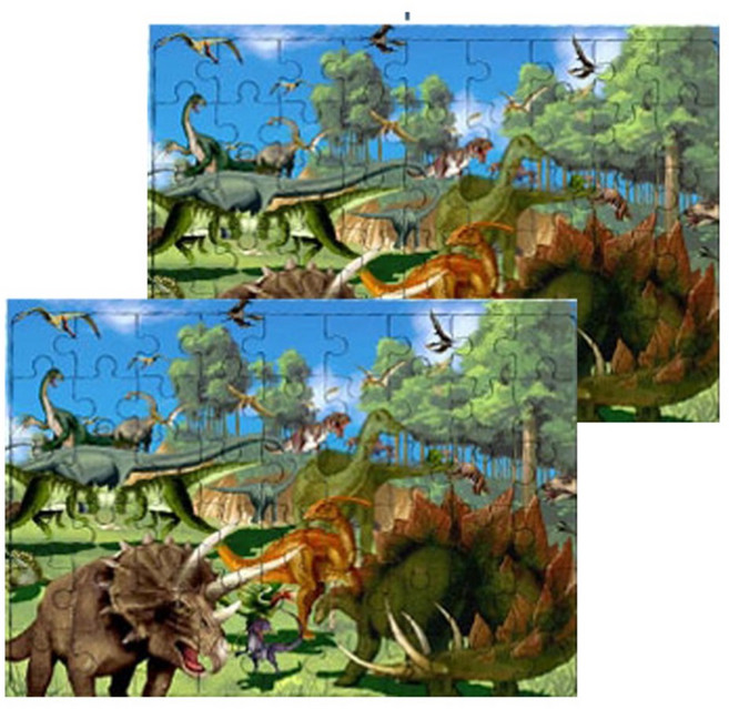 퍼즐러브 초식공룡 판퍼즐, 4세이상, 2개, 54피스